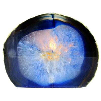 Agate Nodule Single Tea Light Holder.    SP16540SLF