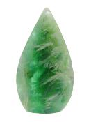 Snowflake Fluorite 'Flame' Carving.   SP16720POL