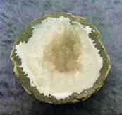 CHALCEDONY HALF GEODE SPECIMEN. SP8165POL