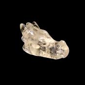 DRAGON'S HEAD CARVING IN QUARTZ.   SPR14675POL