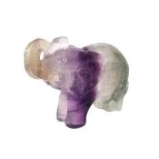 Gemstone Elephant Carving in Fluorite.   SPR15171POL