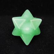 Mini Merkaba Star In Green Aventurine.   SPR15582POL