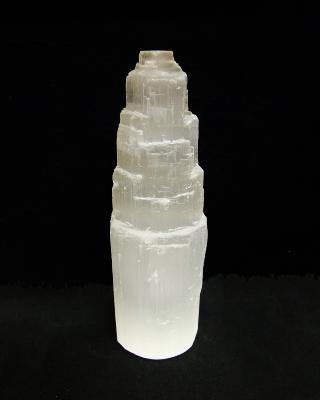 Selenite/ Satin Spar Midi Mountain Carving.   SPR15670