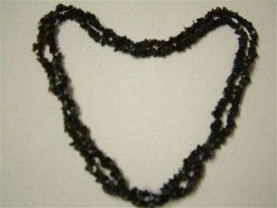 BLUE GOLDSTONE CHIP NECKLACE. 36". 30g. BGOLDCHIP36