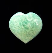 AMAZONITE PUFF HEART.   SP11642POL