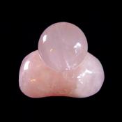 ROSE QUARTZ SPHERE WITH STAND.   SP14051POL