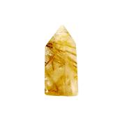 GOLDEN RUTILATED SMOKEY QUARTZ MINI POINT SPECIMEN.    SP14628POL