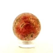 GEMSTONE MINI SPHERE IN RHODOCHROSITE.   SP14828POL