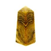 GEMSTONE OBELISK IN BANDED ARAGONITE.   SP15005POL