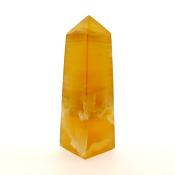 GEMSTONE OBELISK IN HONEY CALCITE.   SP15014POL