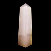 GEMSTONE OBELISK IN MANGANO CALCITE.   SP15019POL