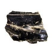 Fractured Black Obsidian Raw Crystal Specimen.   SP16282SLF