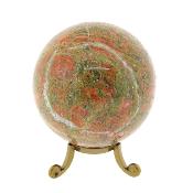 Gemstone Sphere in Unakite.   SP16318POL