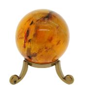 Gemstone Sphere in Yellow Fluorite.   SP16319POL