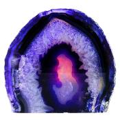 Agate Nodule Single Tea Light Holder.   SP16541SLF