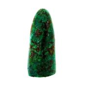 Chrysocolla fully polished specimen with flat cut base to stand.   SP16631POL