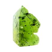 Prehnite With Epidote Partially Polished Botryoidal Point/ Tower Specimen.   SP16858POL