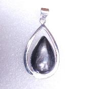 Hypethene Teardrop Cabochon One Off Pendant With 925 Silver Setting And Bail.   SP17068PEND 