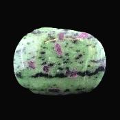Ruby In Zoisite Fully Polished Pebble/ Palm Stone.   SP17125POL