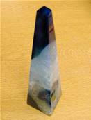 ONE OFF AGATE OBELISK IN BLUE. SP7054POL