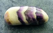 CHEVRON AMETHYST POLISHED PEBBLE SPECIMEN. SP8400POL