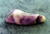 CHEVRON AMETHYST POLISHED PEBBLE SPECIMEN. SP8406POL