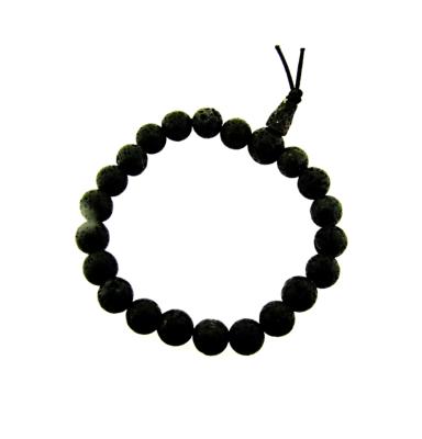 POWER BEAD BRACELET IN LAVA STONE.   SPR12392