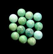 AMAZONITE MINI SPHERES.   SPR13130POL