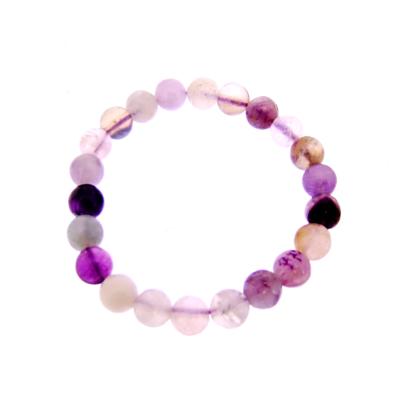 PLAIN POWER BEAD BRACELETS IN FLUORITE (NO TOGGLE).    SPR14217BR