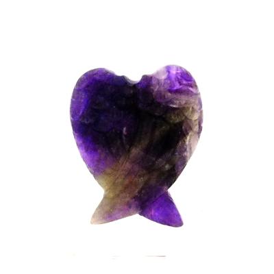 Angel Wings Carving in Amethyst.   SPR15232POL