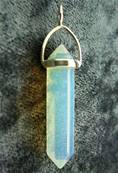 OPALITE CHINESE FACETED HEALING POINT PENDANT. SPR3884