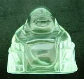 OPALITE GLASS BUDDA CARVING. SPR4005POL