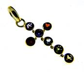 CHAKRA CRUCIFIX PENDANT IN 925 SILVER. SPR9189PEND