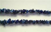 GEM CHIP NECKLACE 18" LAPIS LAZULI. 543