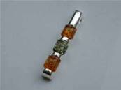 GOLDEN and GREEN AMBER BAR PENDANT. BM2G037002