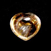 LARGE PUFF HEART IN QUARTZ.   SP13367POL