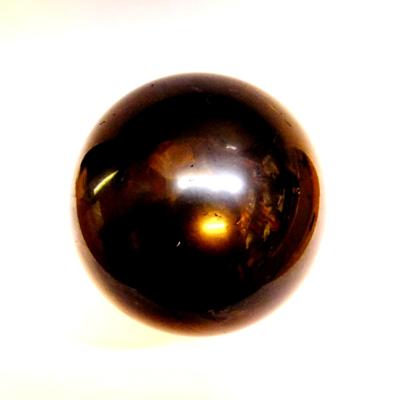 GEMSTONE SPHERE IN SHUNGITE.   SP13655SLF