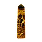 GEMSTONE OBELISK IN BANDED ARAGONITE.   SP15003POL