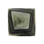 Pyramid in Black/ Grey Coloured Agate.   SP15675POL