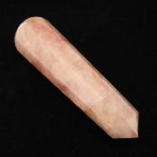 Rose Quartz Faceted & Tapered Polished Point Massage/ Healing Wand.   SP15699POL