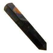 Tiger's Eye Tapered And Faceted Healing Point/ Wand With Rounded End.   SP16550POL