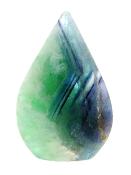 Snowflake Fluorite 'Flame' Carving.   SP16709POL