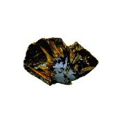 Golden Rutile Formations On Hematite Matrix (Specularite) Raw Crystal Specimen.   SP16915