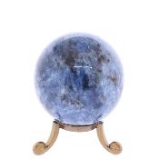 Gemstone Sphere in Blue Kyanite with Quartz.   SP16994POL