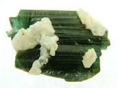 BLUE / GREEN TOURMALINE IN QUARTZ CRYSTAL SPECIMEN. SP2751