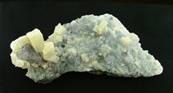 BLUE CALCITE CRYSTAL DRUZE SPECIMEN. SP5357