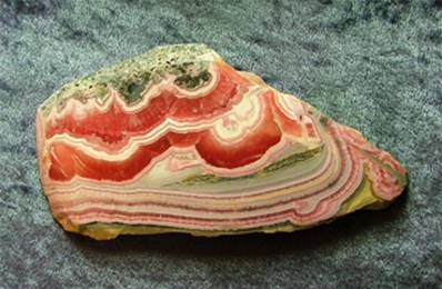 RHODOCHROSITE SLICE SPECIMEN. SP7282POL