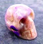 LEPIDOLITE SKULL CARVING.   SP8750