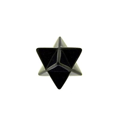 MERKABA STAR IN BLUE GOLDSTONE.   SPR13309POL