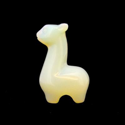 Alpaca carving in Opalite.   SPR15344POL